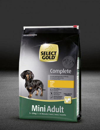 select gold complete mini adult huhn beutel trocken 320x417px