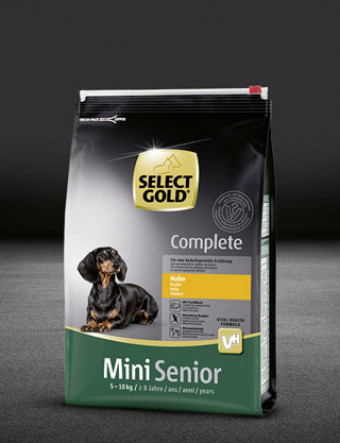 select gold complete mini senior huhn beutel trocken 320x417px