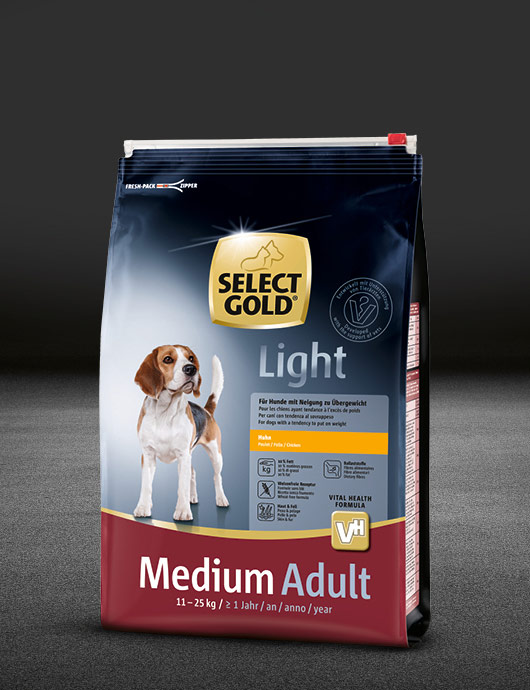 select gold light medium huhn beutel trocken 530x890px
