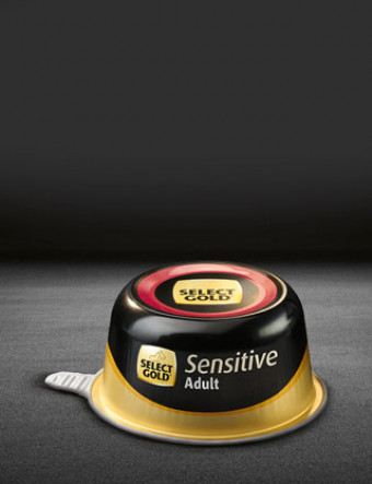 select gold sensitive adult rind mit reis schale nass 320x417px