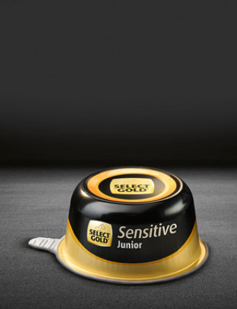 select gold sensitive junior huhn mit reis schale nass 320x417px