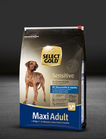 select gold sensitive maxi adult mit wasserb%C3%BCffel und tapioka  beutel trocken 320x417px
