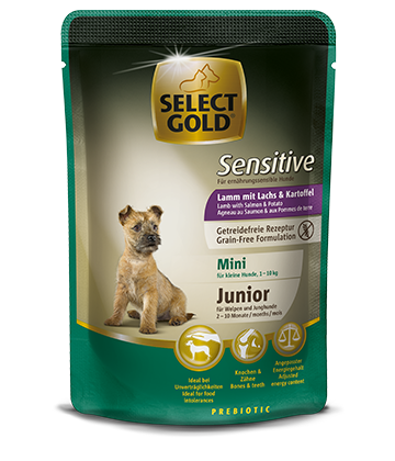 Select Gold Sensitive Mini Junior Lamm Mit Lachs Amp Kartoffel Select Gold