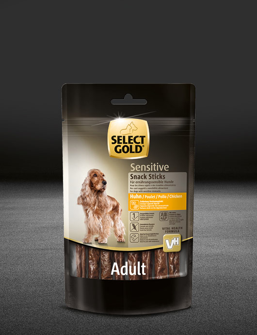 select gold sensitive snack stick huhn snacks snacks 530x890px