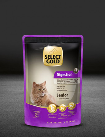 select gold digestion senior pute und reis pouch nass 320x417px