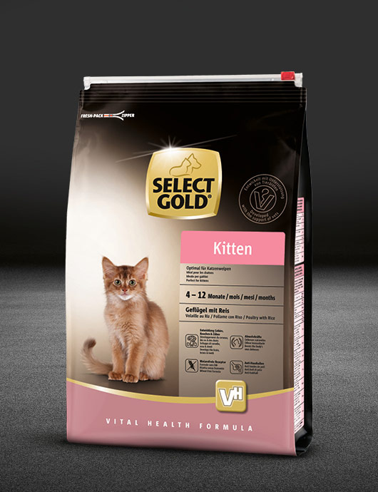select gold kitten huhn beutel trocken 530x890px