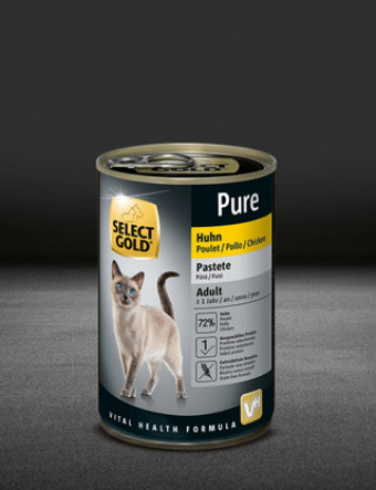 select gold pure adult huhn dose nass 320x417px