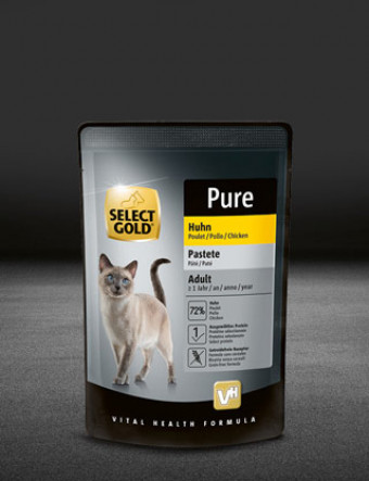 select gold pure adult huhn pouch nass 320x417px