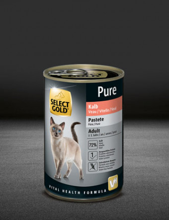 select gold pure adult kalb dose nass 320x417px