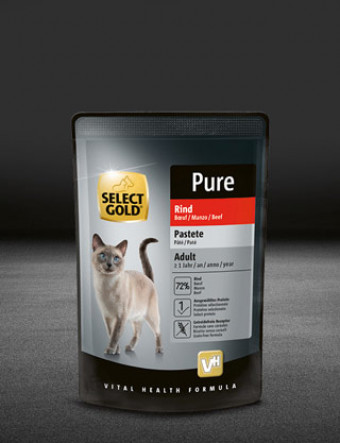 select gold pure adult rind pouch nass 320x417px