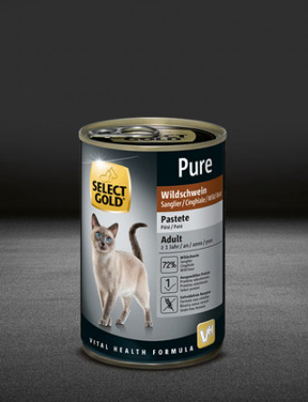 select gold pure adult wildschwein dose nass 320x417px