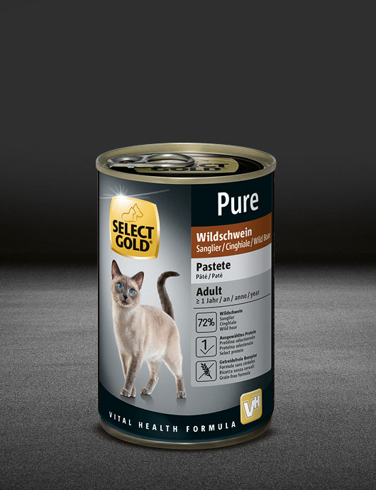 select gold pure adult wildschwein dose nass 530x890px