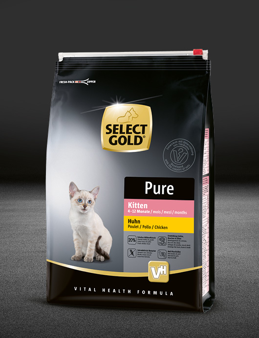 select gold katze kitten pure huhn 3kg 530x690